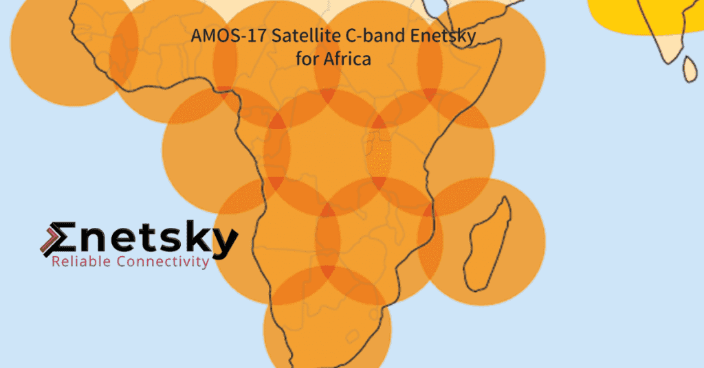 Amos -17 Satellite C-band for Africa with highest Avialability with Enetsky Throughputs
